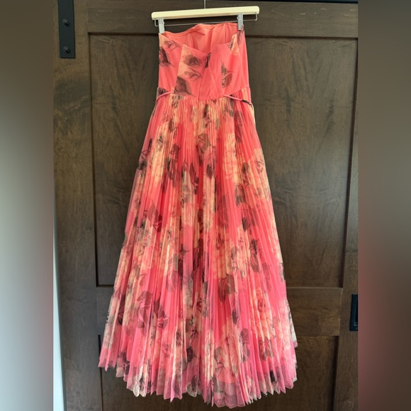 NWT Hutch Costella Strapless Pleated Tulle Dress - Picture 2 of 4